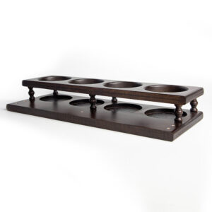 Shuffleboard Wooden Cup Holder