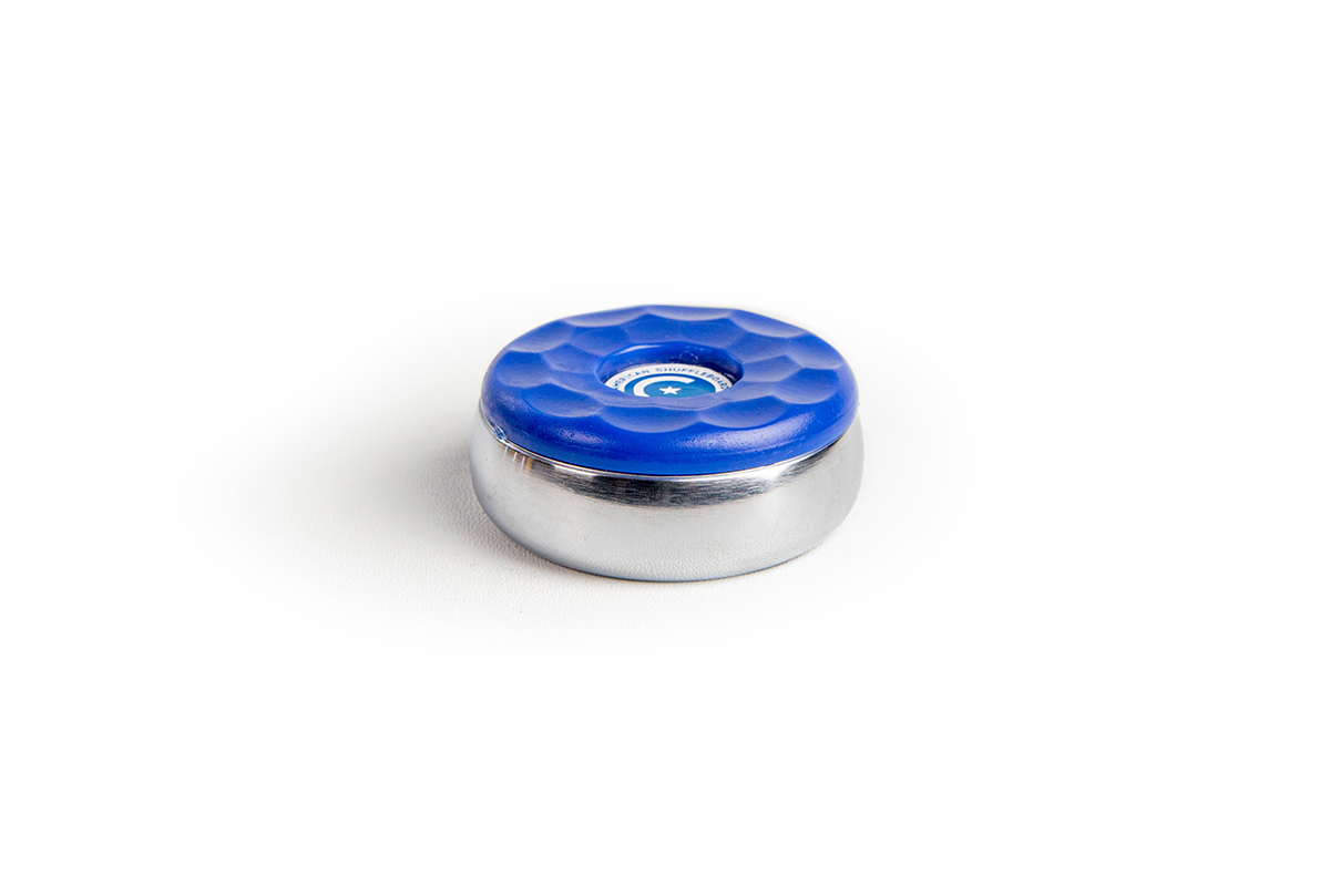 Premium Photo | Table Shuffleboard Puck In Play On White Background